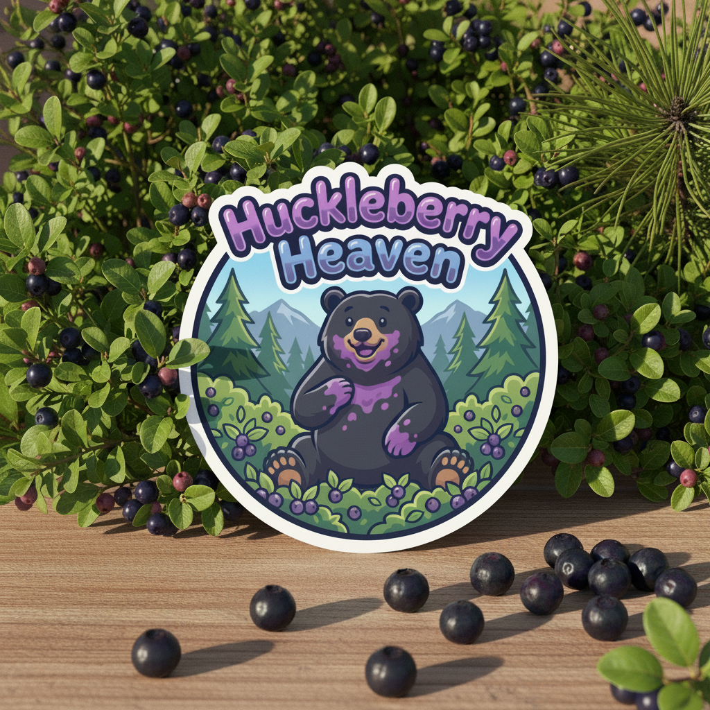Huckleberry Heaven Montana Sticker